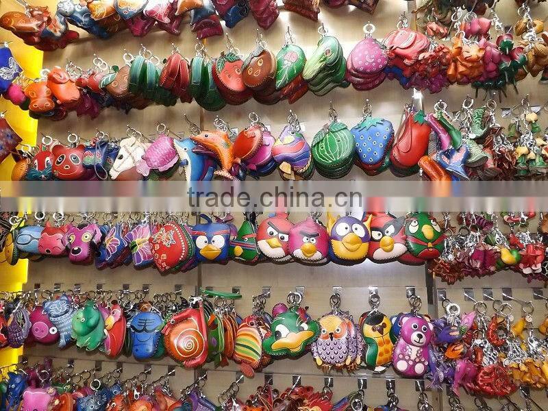 handmade zipper craft leather embossing handmade coin purse