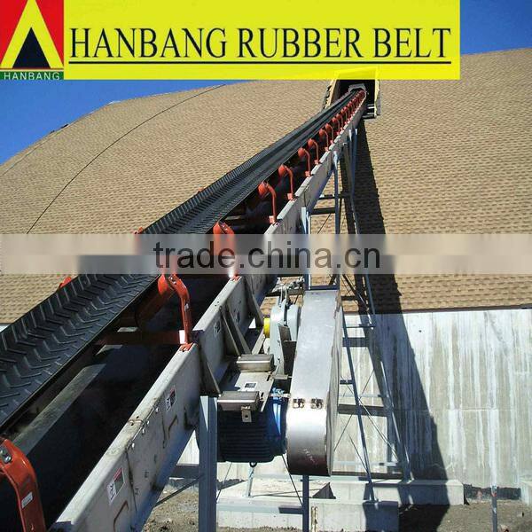 Rubber chevron conveyor belt EP500/5PLY5+2