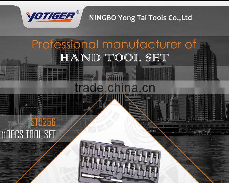 110pcs Socket Bit Set 4.5'' Long Nose Plier Tools