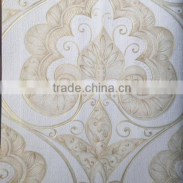 luxurious snd noble deep embossed vinyl wallpaper Italy design