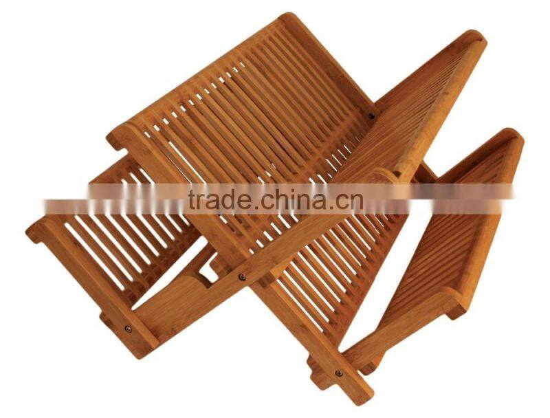Beautiful and Durable Bamboo Collapsible Dish Rack