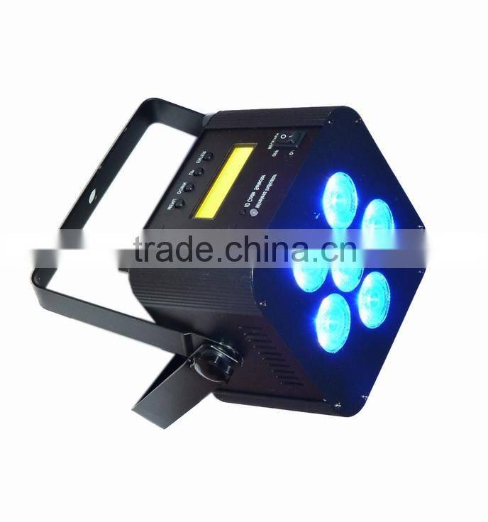 6*15W battery led lights