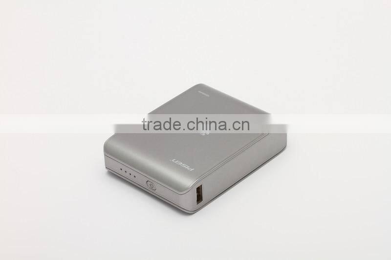 Smart Portable Power Bank--- Pisen Easy V 10000mAh (Silver Grey)