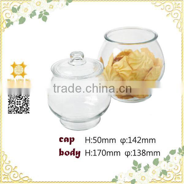 Fashion wine glass bottle, candy etc storage container