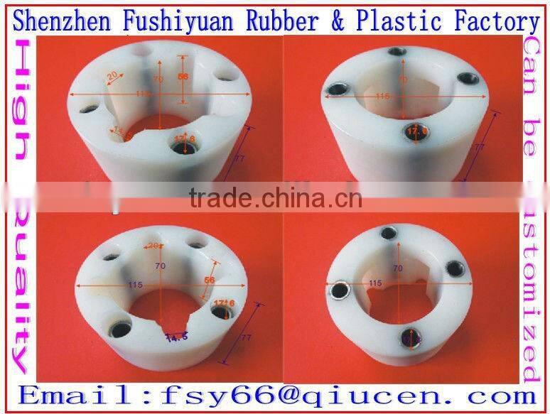 White Couplings complete Nylon bearing connectors plastic connector with 4 holes couplings for Machines