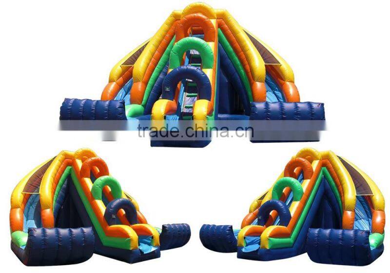 Outdoor commercial grade adult giant inflatable slide USA style made in China inflatable factory for adventure sports activities