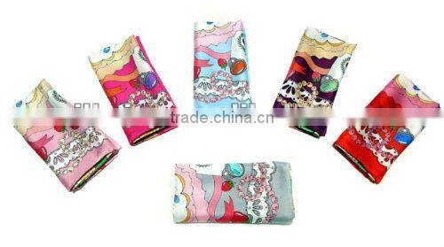Laday's Fashion Print Customer Brand Silk Scarf