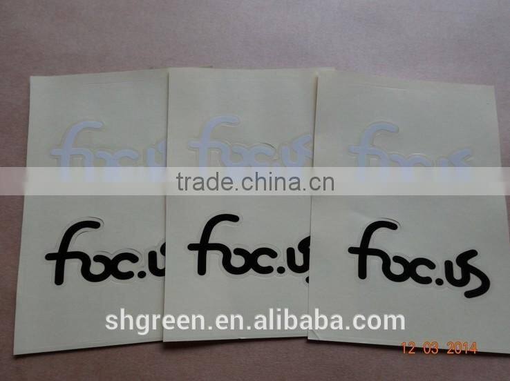 Smooth surface self-adhesive paper sticker for instrument