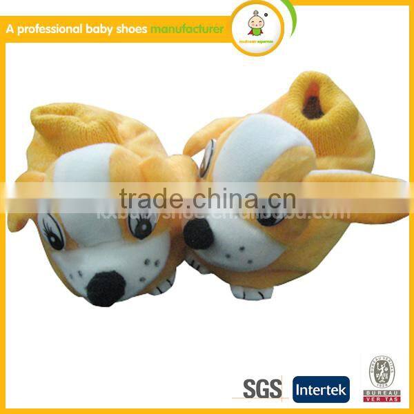 new style handmade lovely animal plush cotton-padded cheap newborn baby shoes winter