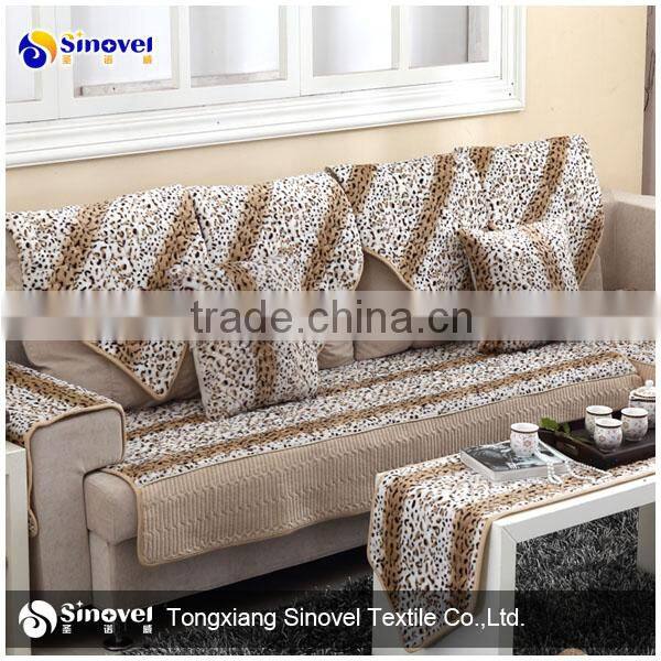 100% Polyester screen Printing Velboa Fabric for Sofa