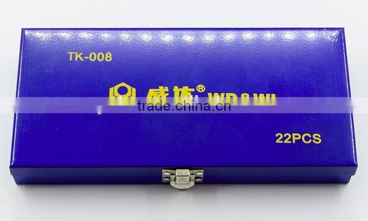 Socket Wrench tool sets Case 22pcs 10mm hand operate tools