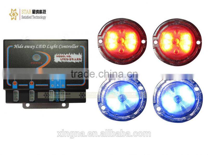 Emergency led bule high power car decorates strobe lights /strobe grill lights 307-4