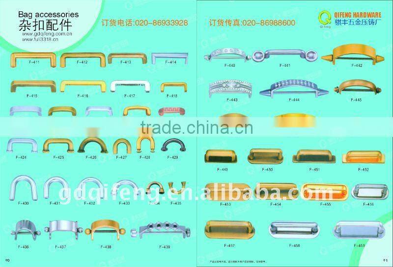 QF metal lable and bag accessories Q-2522 gumetal color