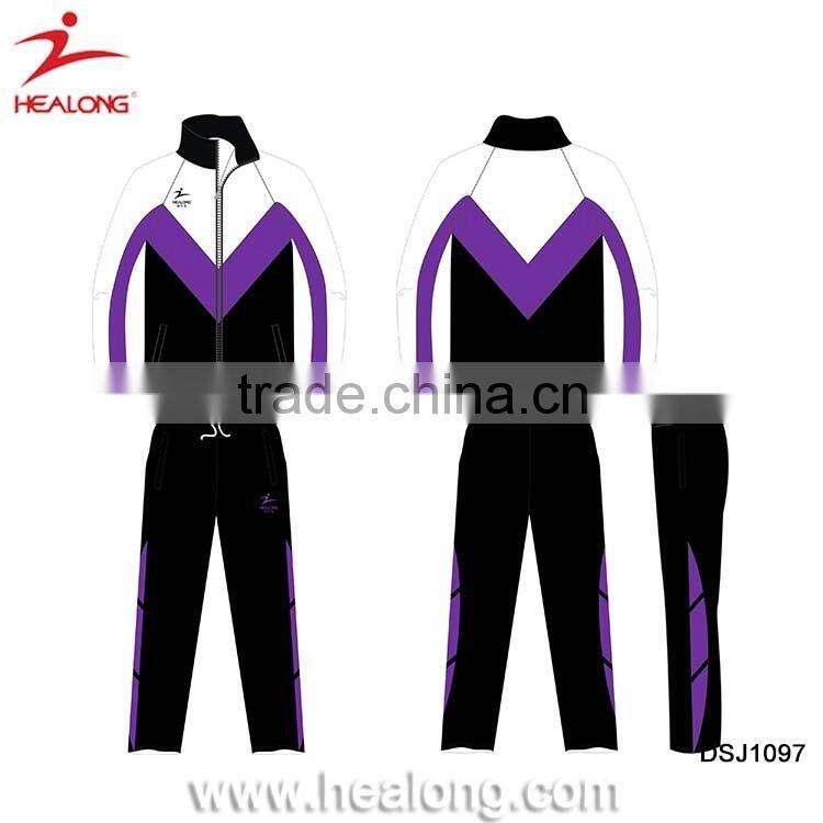 Sublimation Customized Soccer Running Tracksuit Training Jacket Manufacturers In Guangzhou