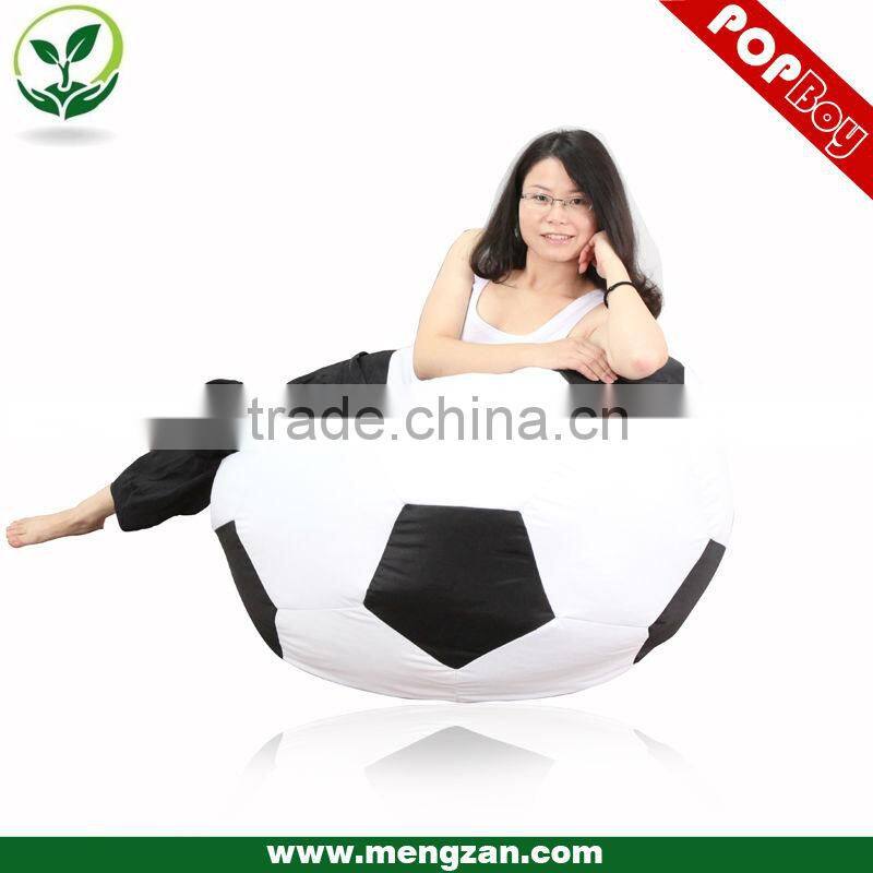 Foot-ball shaped bean bag sofa chair, casual indoor bean bag sofa lounger