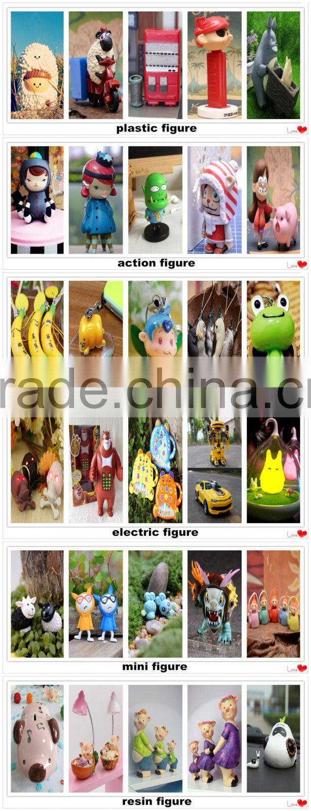 Japanese scary three eyes monsters plastic toys/oem japan child cartoon plastic toys/customized plastic toys manufacturer