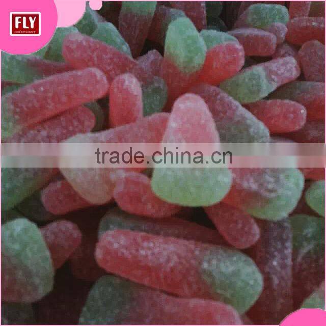 Mini Sugar Coated Watermelon Shape Soft Jelly Candy Buying In Bulk Wholesale