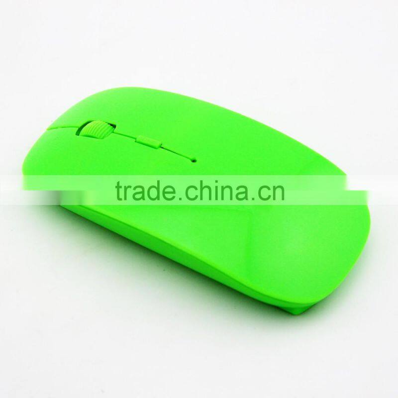 5 colors Ultra-thin Wireless mouse 2.4 GHZ usb Mouse Flat Optical Mouse