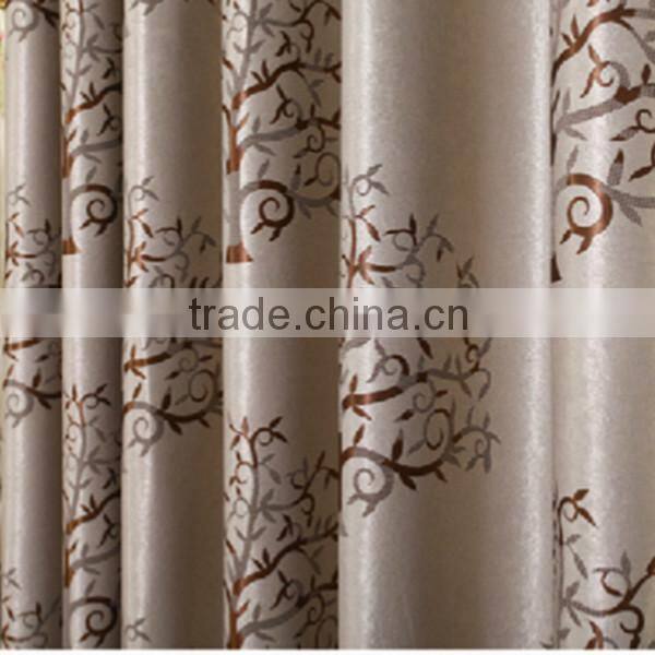 customized window curtain fabric, jacquard fabirc 001 fire retardant blackout fabric for bedroom