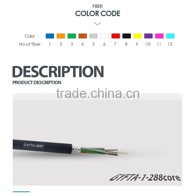 GYFTA Coaxial 6 core single mode fiber optic cable for oversea importers