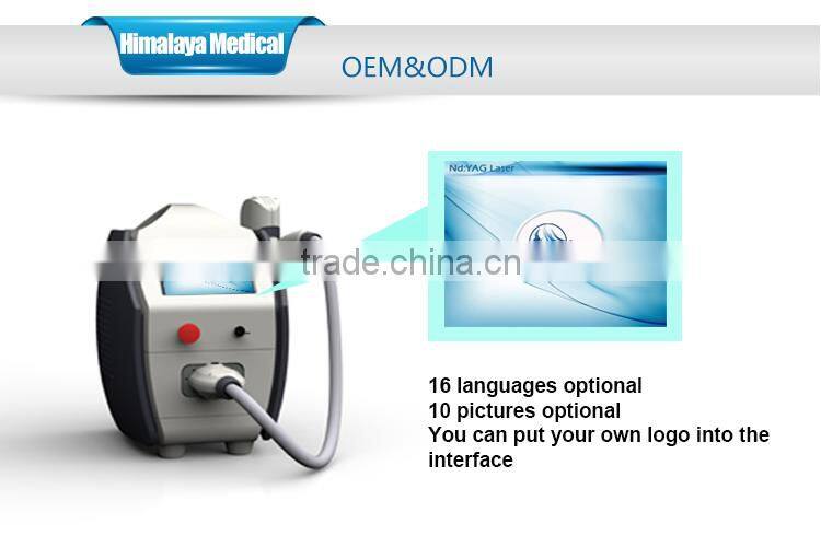 With medical CE 1064nm 532nm Q switch nd yag laser for tattoo removal