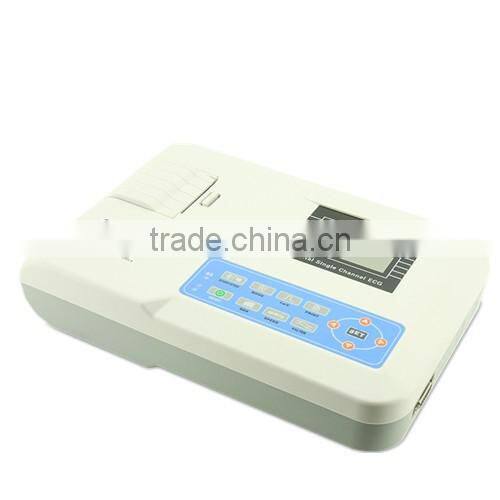 CE& FDA approved 1-channel Electrocardiograph ECG EKG machine