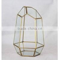 LGJ040 wedding party decoration glass candle holder with lid