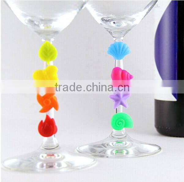 2017 Christmas products hot item custom shaped colorful silicone glass marker from factory directly