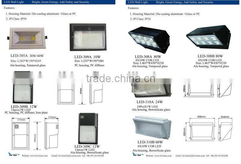 60W Cool White LED Bedside Wall Lamps Outdoor Waterproof