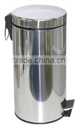 mirror polishMetal Foot Pedal Rubbish Bin waste bin