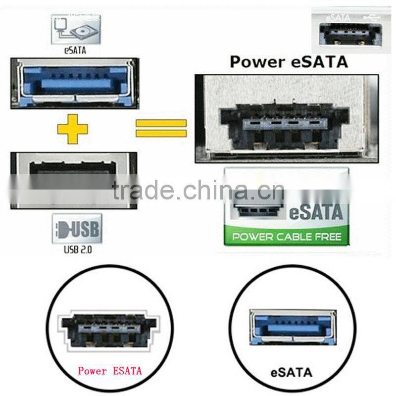 PCI eSATA Card I-type connector PCI Slot Bracket PCI ESATA SATA USB TO SATA cable