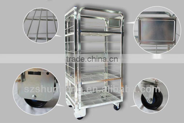 four sides pull along milk trolley best quality