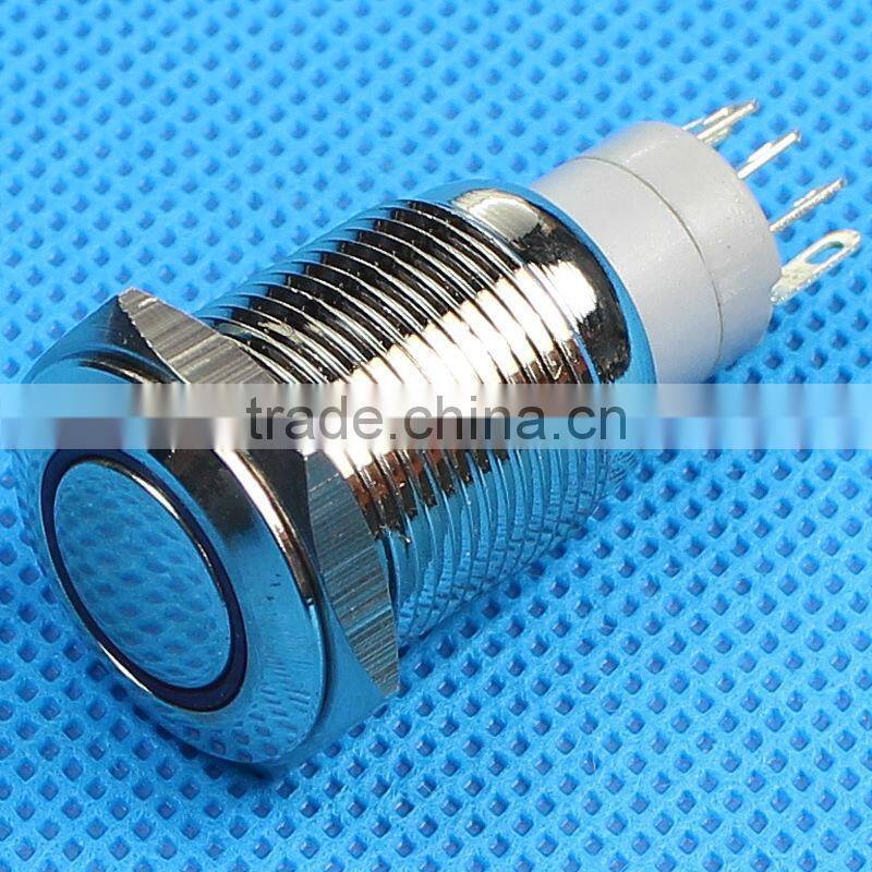 Daier 16mm illuminated push button switches push button
