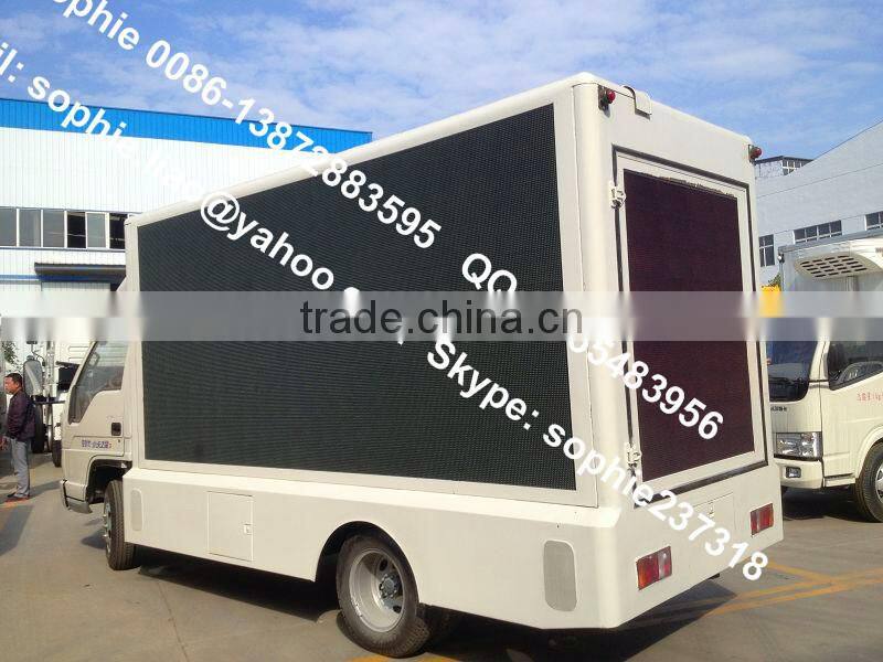 moving led display truck,advertising screen truck for sale,advertising truck box