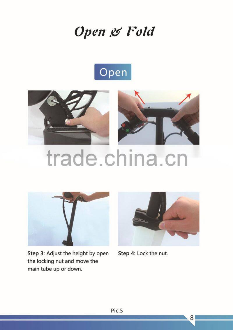 A man two rounds of electric scooters