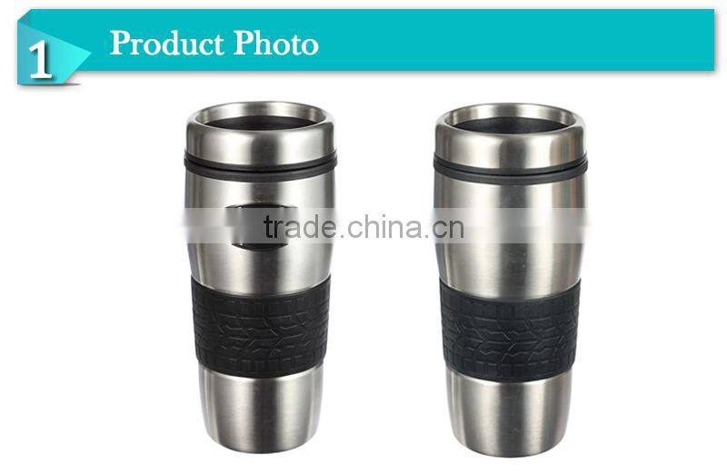 2014 Insulated double wall stainless steel vacuum mug drinking water bottle