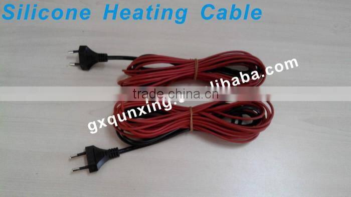 Silicone heating wire heated cable