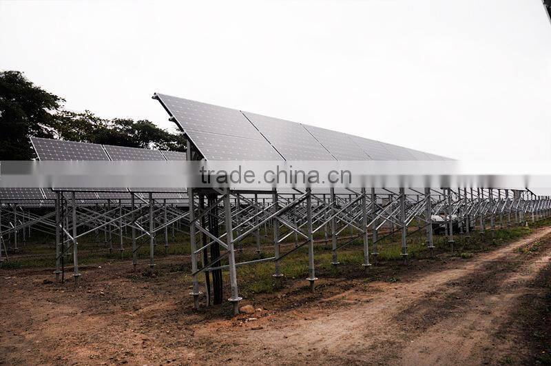 Solar galvanized mounting bracket,Galvanized Steel ground Solar mounting structures