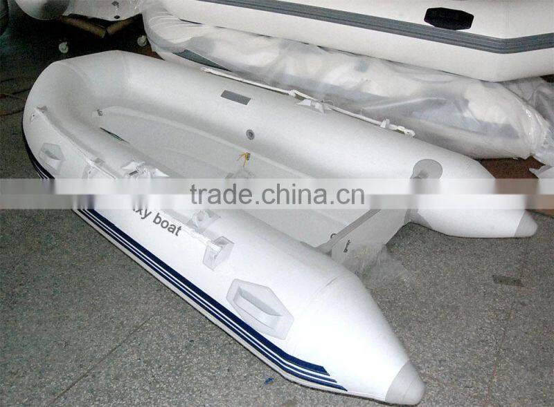 small rigid hull boat inflatable