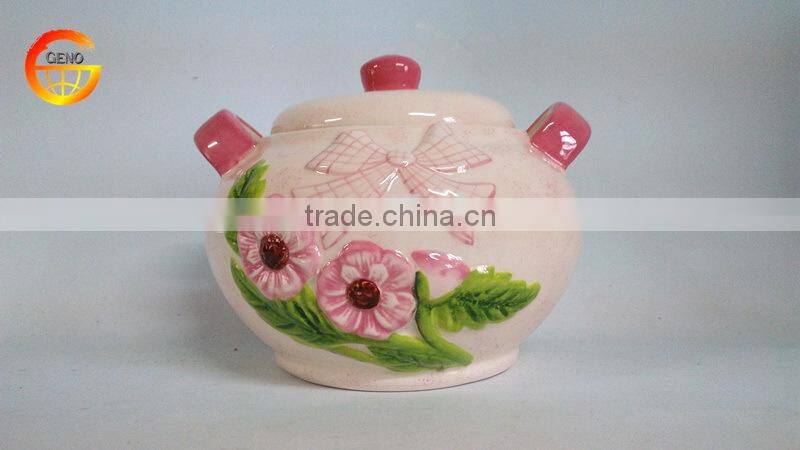 Hot sell ceramic round teapot