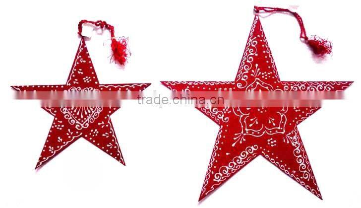 Handmade beautiful christmas decoration beautiful hanging heart