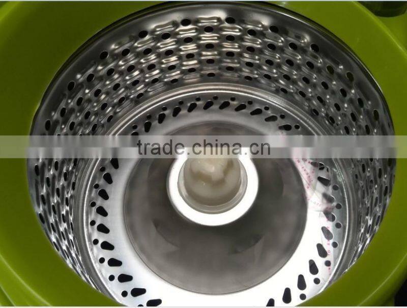 removable 360 magic spin mop with two wheels, mop with bucket walkable spin mop