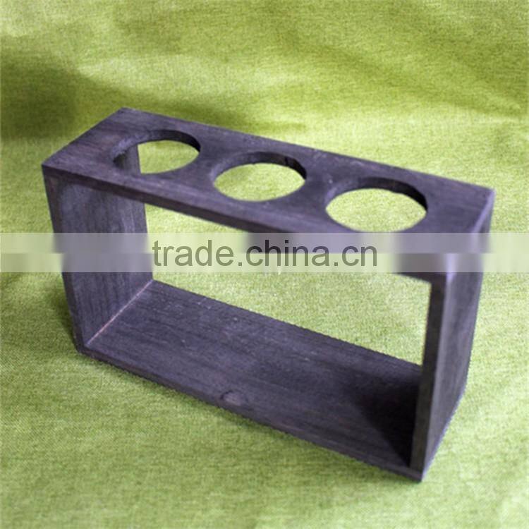 wholesale paulownia test tube rack for three hole