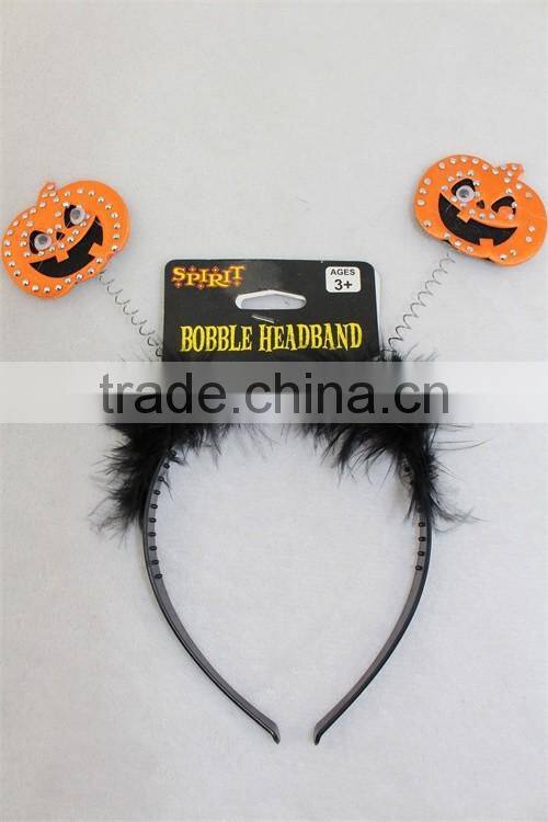 Halloween pumpkin shape hairband wire headband bobble headband