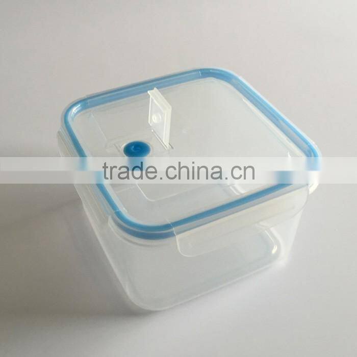 Microwave 1600ml Plastic PP Square Preservation Box With Lock