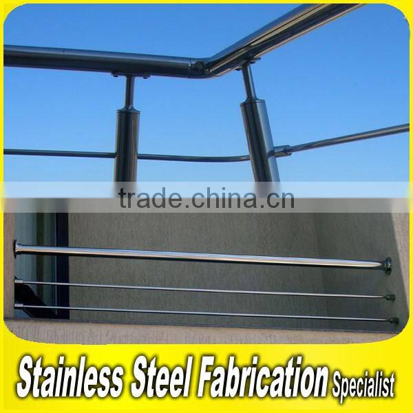 Customed Decorative 304 Stainless Steel Veranda Lowes Porch Railings