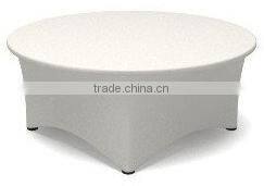 hotsale white spandex plain table cover for hotel restaurant weddings