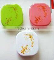 Supply fashion cute plastic contact lens case