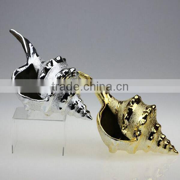 Electroplate resin conch wholesale art and craft supplies