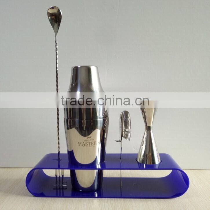 Cheap price popular acrylic bar service bottle tray